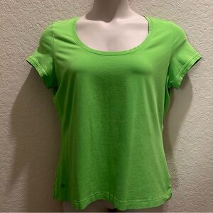 Lilly Pulitzer White Label Vintage Women’s Size XL Green Short Sleeve Polo Shirt